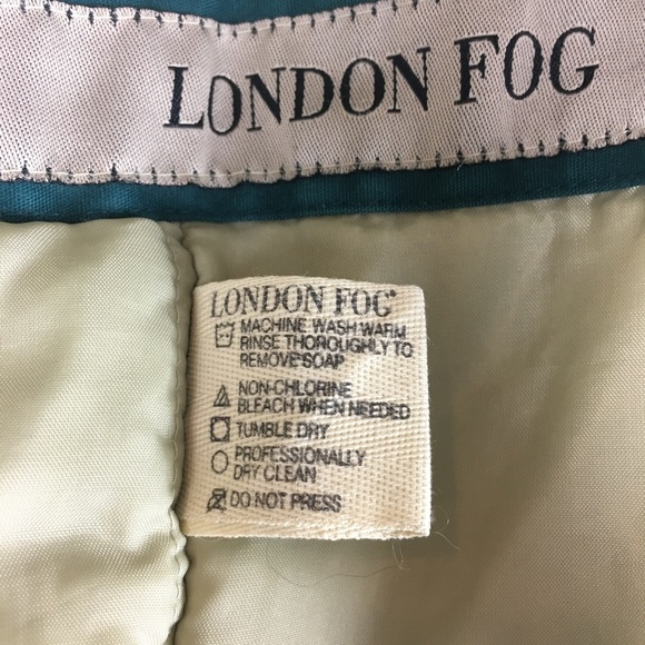 Jacket London Fog Tan & Green Removable Hood Jacket Coat - Picture 5 of 15